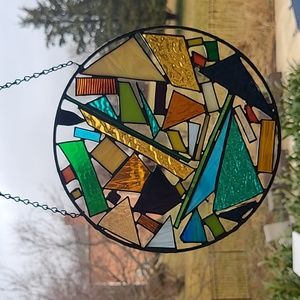10" Round - Stained glass